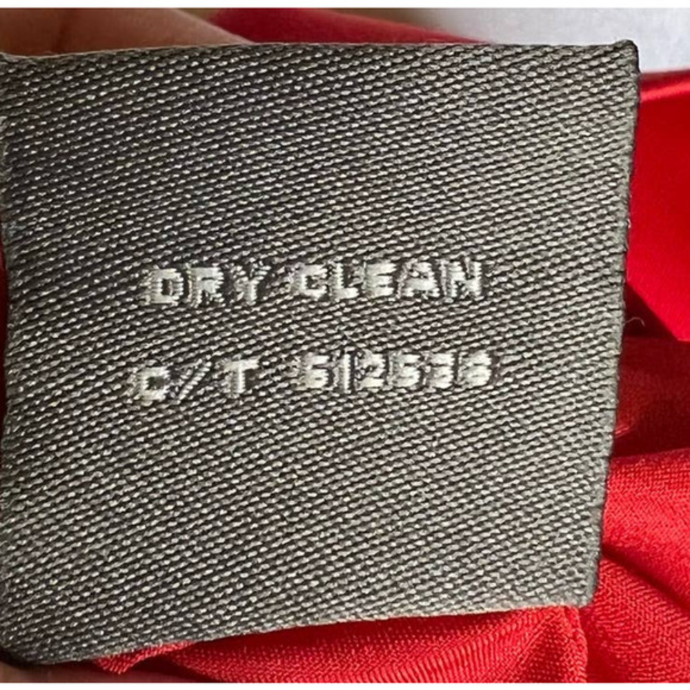 Taylor‎ Red Fully Lined Party Dress Size 14 Ruffle Collar - Picture 7 of 9